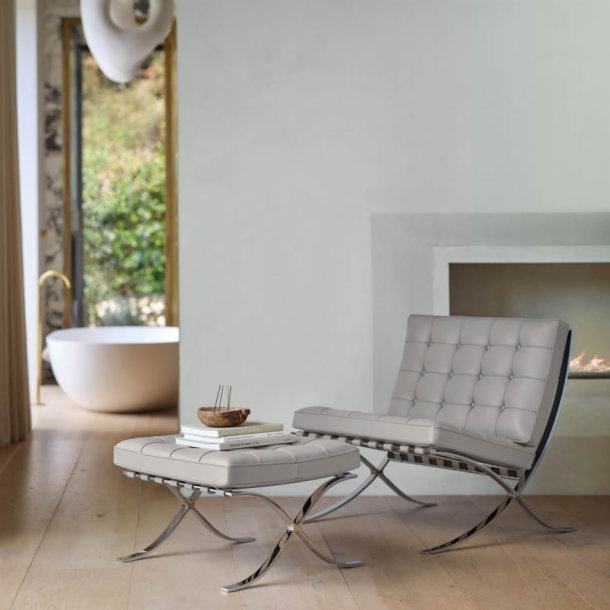 Barcelona collection designed by Ludwig Mies van der Rohe Knoll, Knoll Furniture 
