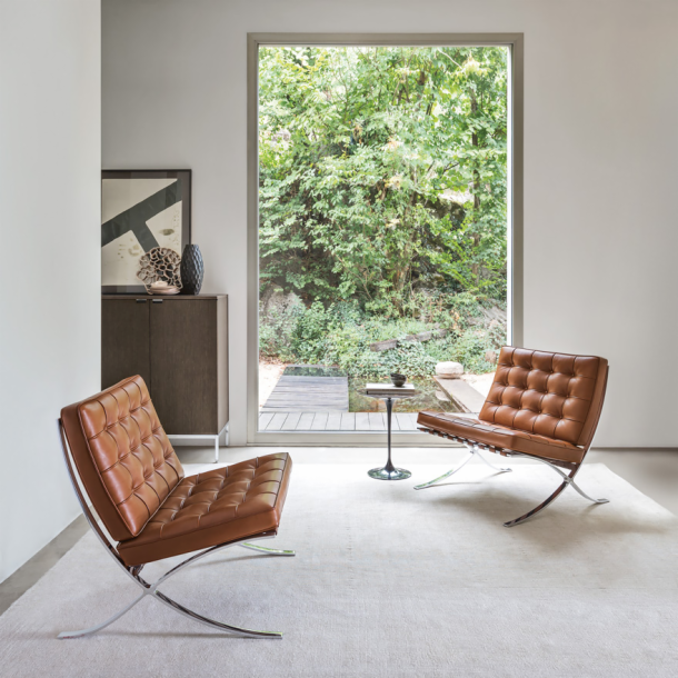 Barcelona collection designed by Ludwig Mies van der Rohe Knoll, Knoll Furniture 