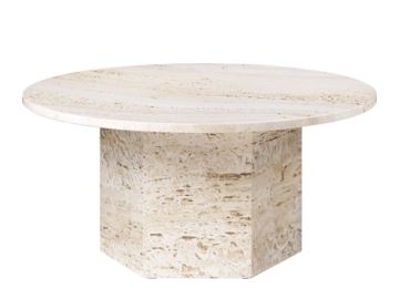 Epic table designed by GamFratesi, Gubi Travertine table, Gubi Marble table designed by Gam Fratesi