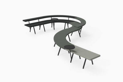 Autobahn modular system designed by Alexander Lotersztain, Derlot Editions Autobahn seating 