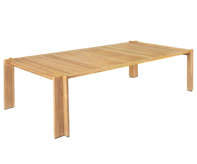 Atmosfera Dining Table Natural Teak angle view