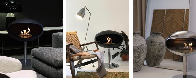 Cocoon Pedestal Fireplaces