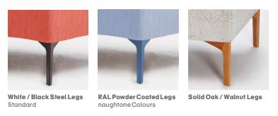 Symbol Modular Sofa leg finishes