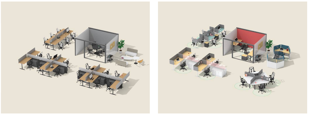 The Conventional Office - before & after