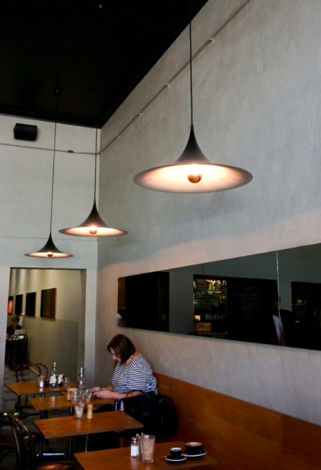 Semi Pendant by GUBI at Silo Kingston Cafe