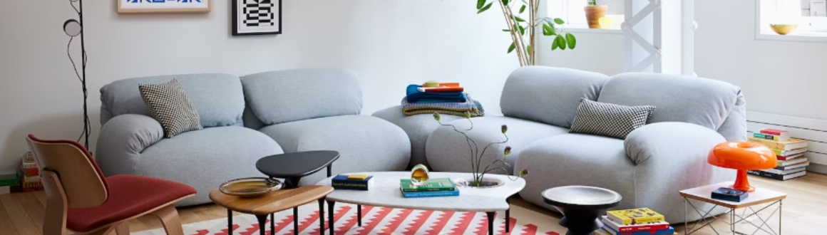 Herman Miller Luva Modular Sofa & Cyclade Tables