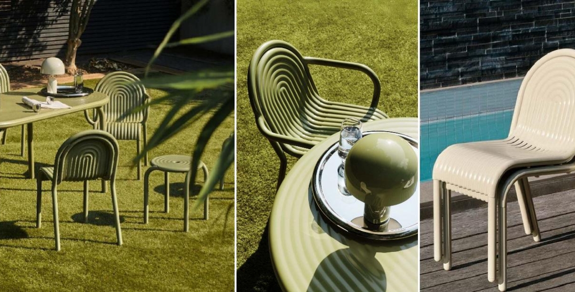 Groove outdoor collection designed by Tom Dixon, available at Designcraft Canberra