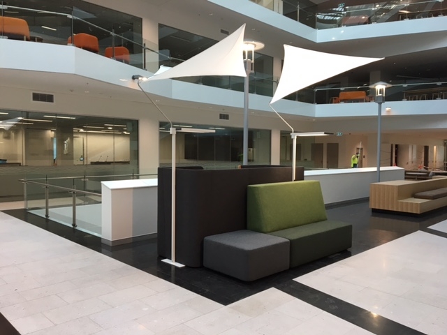 Bloc Sofa by Caon and Lavigo by Waldmann Lighting DSS Tuggeranong project