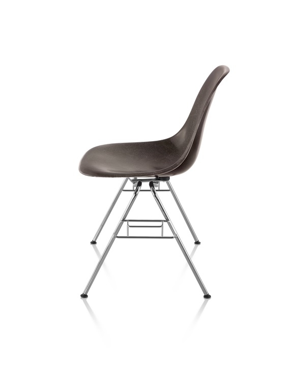 Eames Moulded Fiberglass Side Chair Stacking/Ganging Base Eames Moulded Fiberglass Chair Stackable, Herman Miller stackable chair, Eames Fiberglass Stackable chair, Eames Fiberglass ganging chair