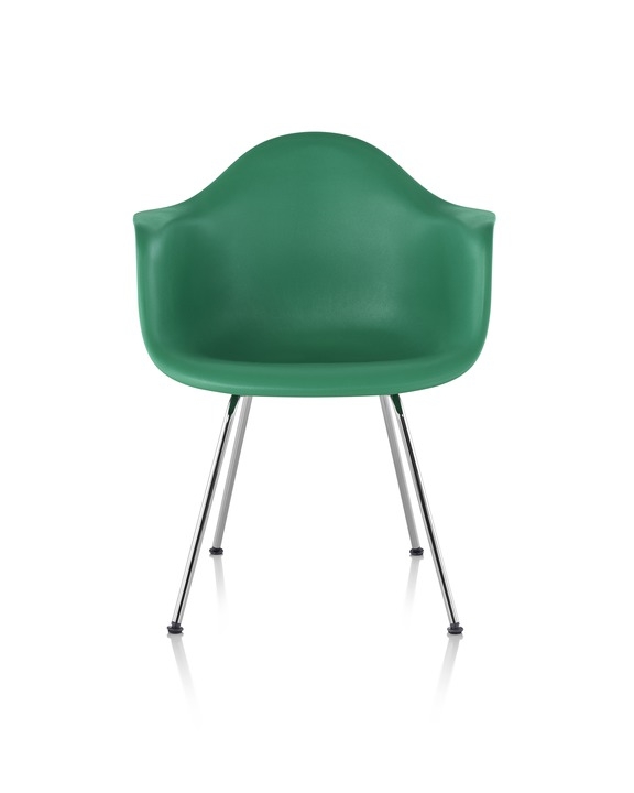 Eames Moulded Plastic Armchair 4 Leg Base Eames Plastic Armchair, Eames DSX with arms