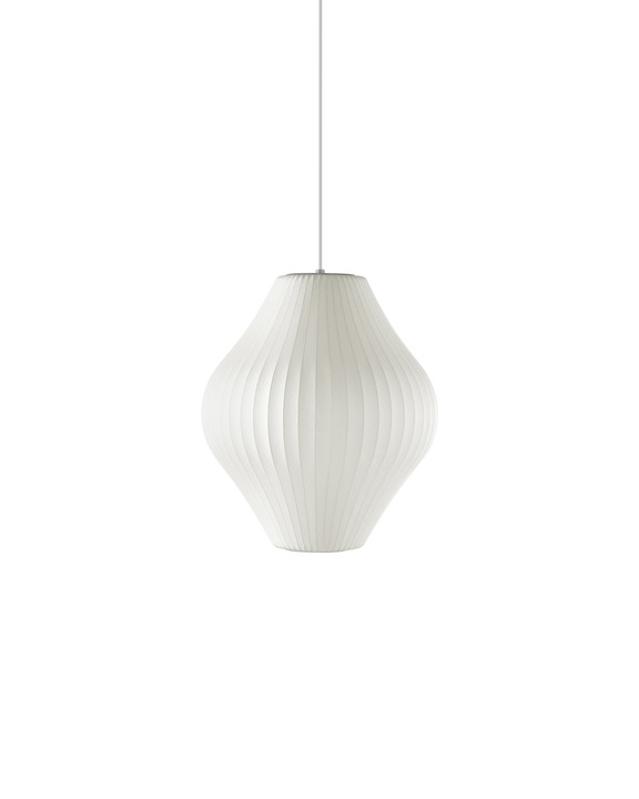 Nelson Pear Bubble Pendant - Large George Nelson Pear Bubble Lamp, Nelson Bubble Pendant by George Nelson.