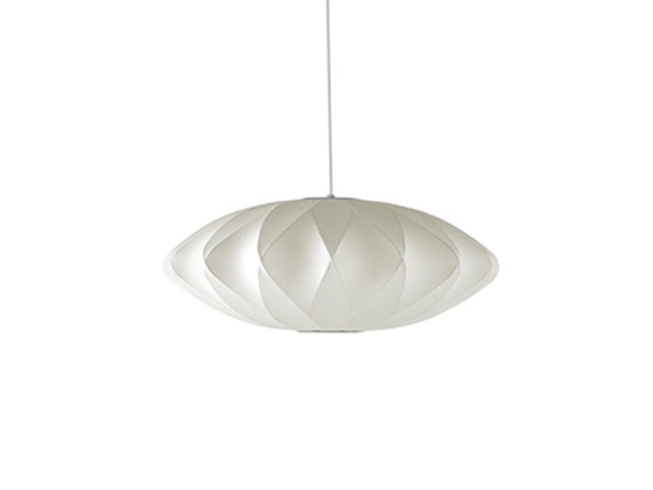 George Nelson Saucer Crisscross Bubble Lamp, Nelson Bubble Pendant by George Nelson.