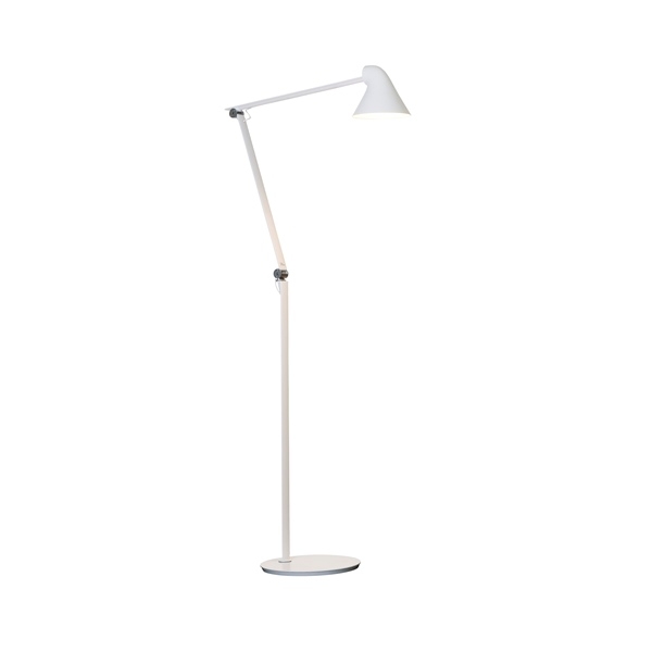 NJP Floor Lamp - White NJP Floor Lamp Long, NJP Floor Lamp for Louis Poulsen, Louis Poulsen Floor Lamp Designed by Nendo