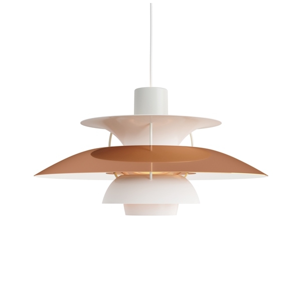PH5 in Copper PH5 Pendant, Poul Henningsen PH5 Pendant, Louis Poulsen Classic Pendant