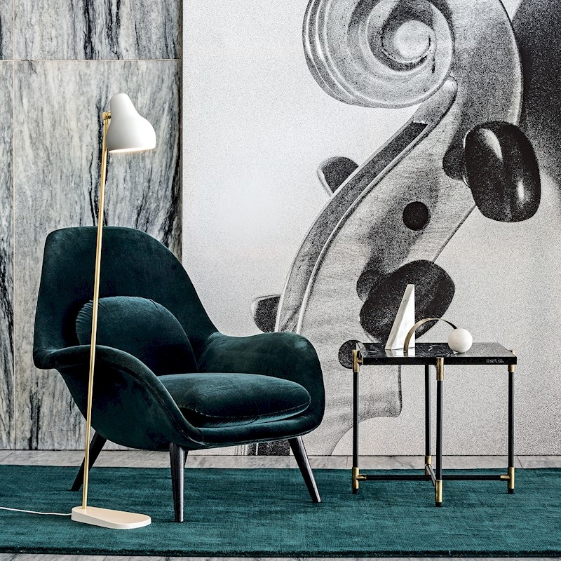 VL38 Floor Lamp, VL38 Designed by Vilhelm Lauritzen 