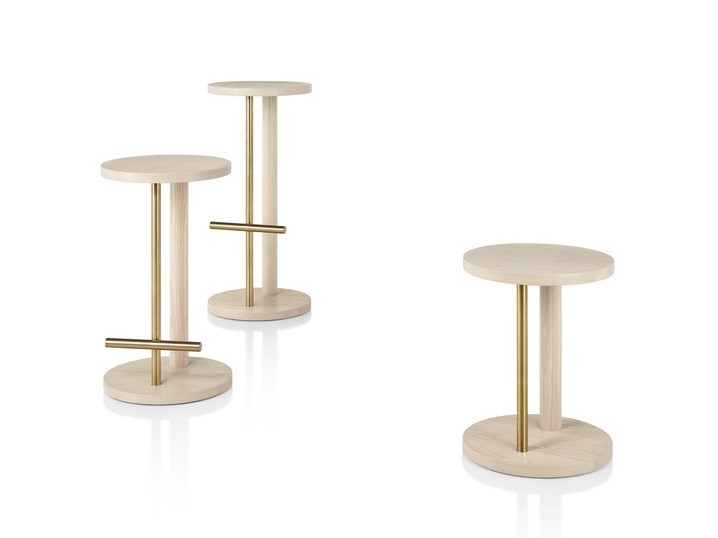 Spot Stool designed by Michael Anastassiades, Spot high stool, Spot low stool, Herman Miller Spot Stool 