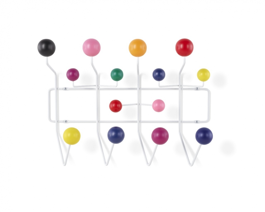 Eames Hang It All in Multi-colour Hang it all coat hanger, Eames coat hanger, Dot coat rack by Eames, Wall hanger Eames