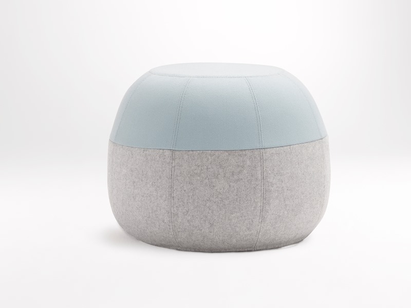 Puku - light blue/light grey Puku Ottoman designed by Kate Stokes, Puku Ottoman by Cocoflip.