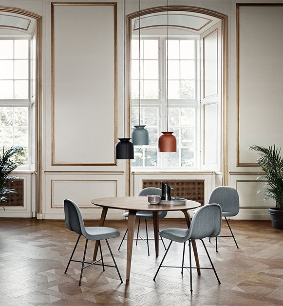 Gubi round dining table. Gubi dining table, Gubi wooden table