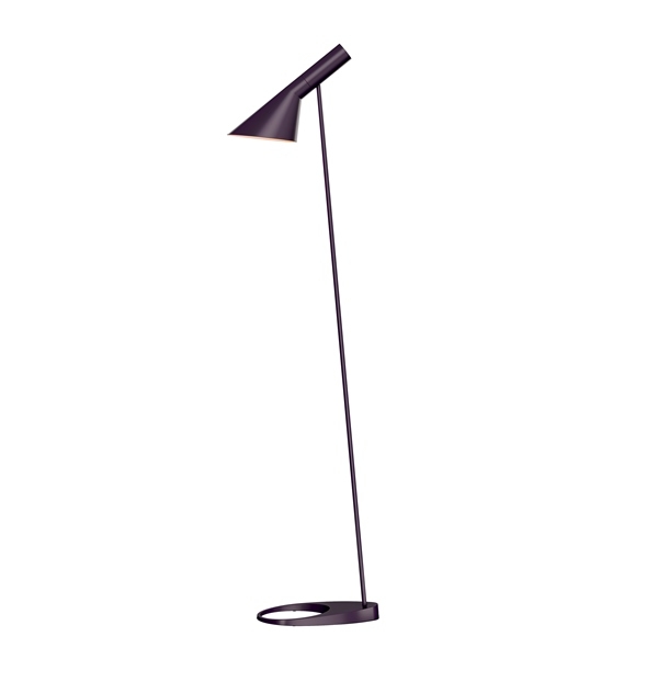 AJ Floor Lamp in Aubergine AJ lamp, Floor lamp by AJ, Arne Jacobsen floor lamp, AJ lamp by Louise Poulsen