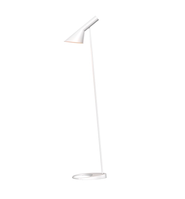 AJ Floor lamp in White AJ lamp, Floor lamp by AJ, Arne Jacobsen floor lamp, AJ lamp by Louise Poulsen