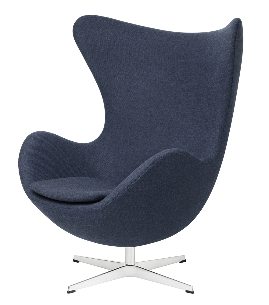 The Egg™ chair in Blue Fritz Hansen Egg chair, Classic egg chair, Arne Jacobsen Egg chair