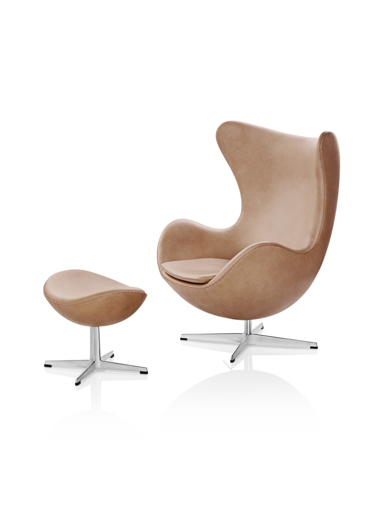 The Egg™ chair in leather - Rustik Fritz Hansen Egg chair, Classic egg chair, Arne Jacobsen Egg chair