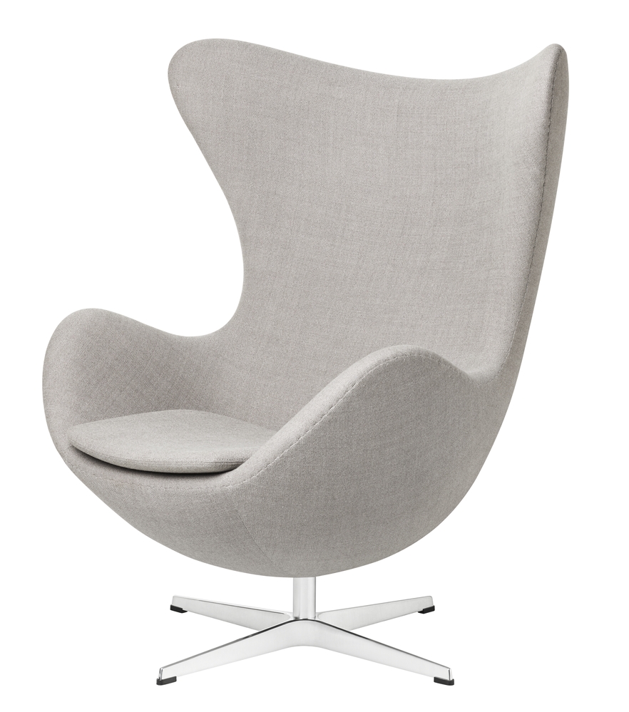 The Egg™ chair in Light Grey Fritz Hansen Egg chair, Classic egg chair, Arne Jacobsen