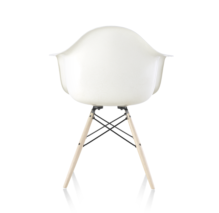 Fibreglass shell eames chair, Fiberglass chair by Charles and Ray Eames, Fiberglass chair with arms by herman miller