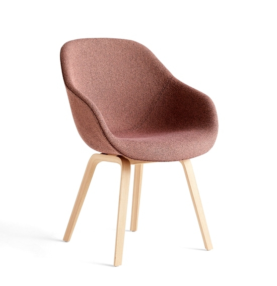 AAC123 chair with Olavi by HAY 12 on matt lacquered oak base HAY About A Chair 123, AAC123 Soft chair, AAC123 designed by Hee Welling