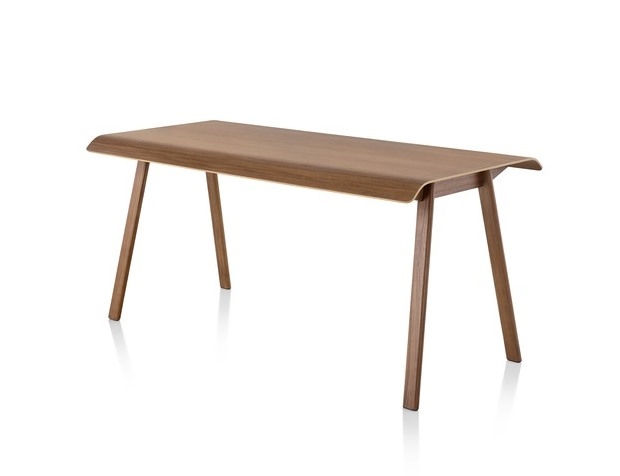 Distil Table in Walnut Distil table designed by Todd Bracher, Herman Miller distil table, Herman miller timber desk