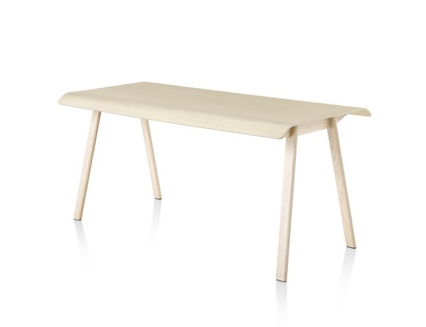 Distil table in White ash Distil table designed by Todd Bracher, Herman Miller distil table, Herman miller timber desk