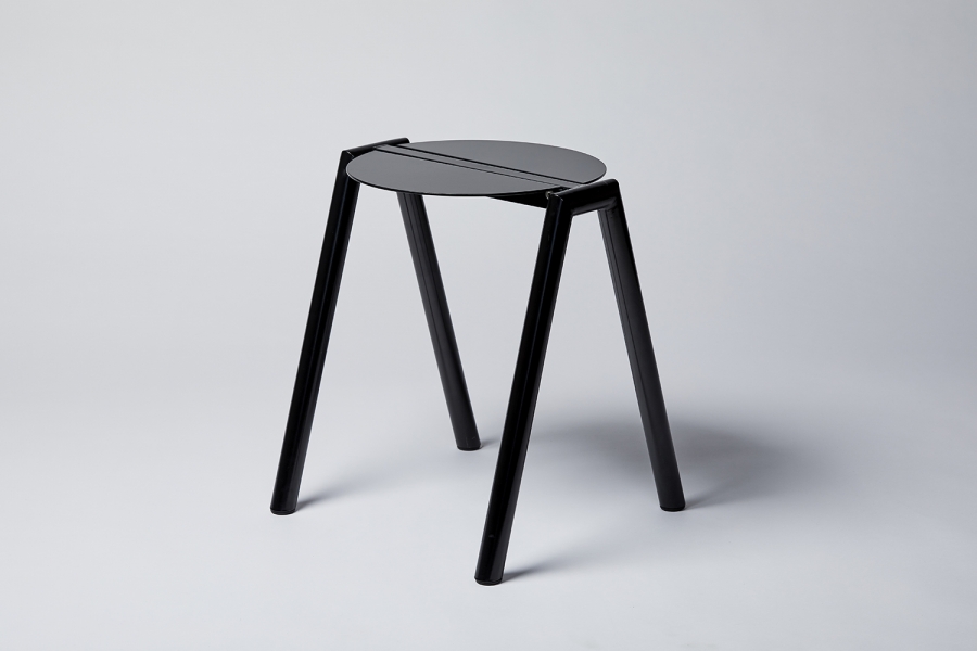 Low Stance stool in Night Sky Furnished Forever stool low, Low Stance stool by Furnished Forever, Stance Stool designed by Furnished Forever