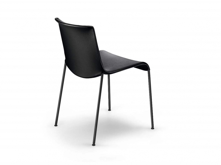 Liz chair - black leather/black Liz chair Designed by Claudio Bellini, Liz by Walter Knoll