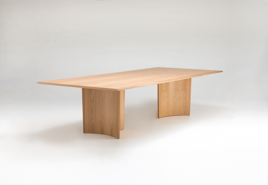 Crevasse dining table in Natural Oak Crevasse dining table designed by Ross Didier, Didier Crevasse table