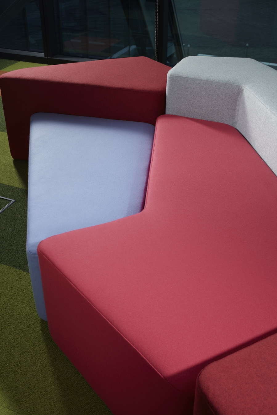 Iceberg seating system Iceberg seating system designed by Alexander Lotersztain, Iceberg seating by Derlot Edition