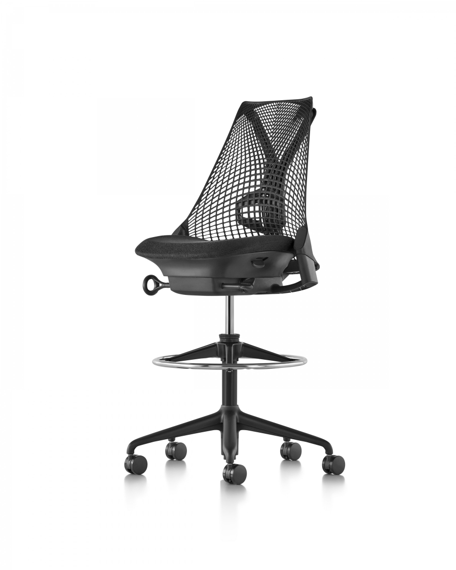 Sayl stool designed by Yves Béhar for Herman Miller, Sayl workstool
