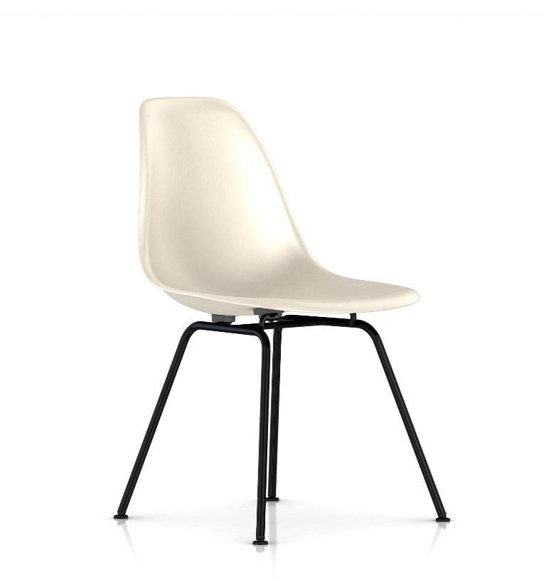 Eames Moulded Fiberglass chair on chrome base, Eames Moulded Fiberglass chair on 4 leg base, Eames Fibreglass chair 