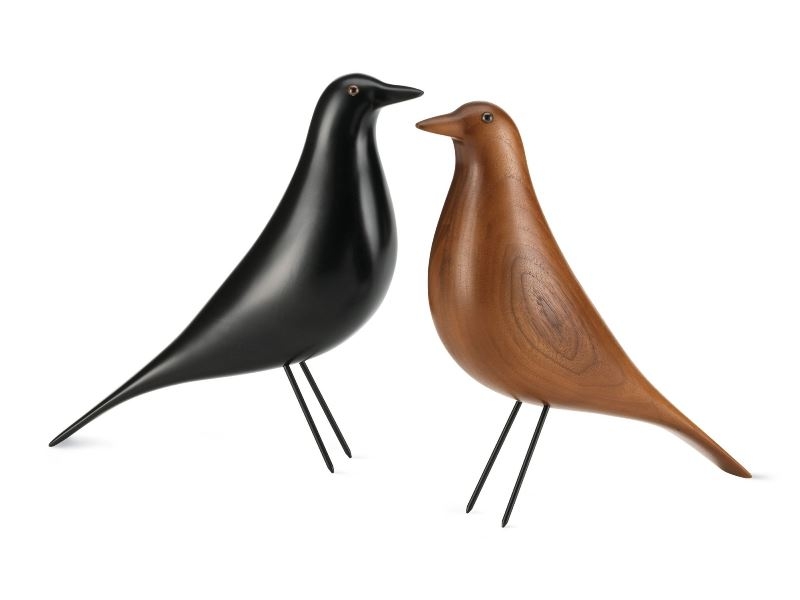 Eames House Bird - Black + Walnut Eames House Bird designed by Charles and Ray Eames