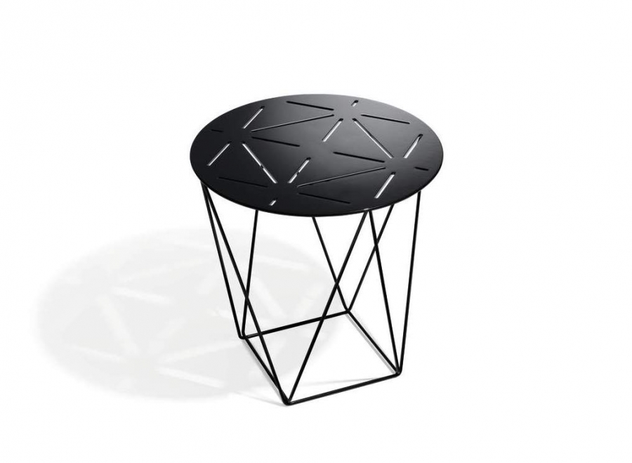 Joco side table designed by EOOS for Walter Knoll, Walter Knoll Aluminium side table, Walter Knoll side table with laser cut details