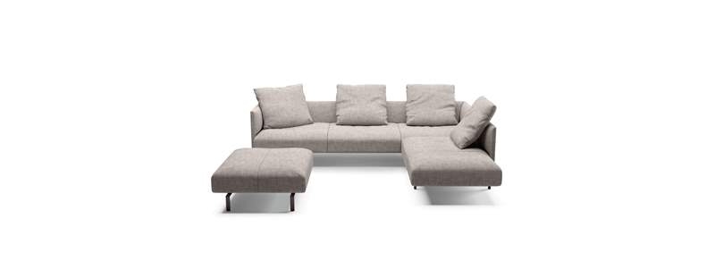Muud Sofa - 492-Version C with Ottoman Muud sofa designed by EOOS for Walter Knoll, Walter Knoll Muud lounge, Muud Lounge Walter Knoll