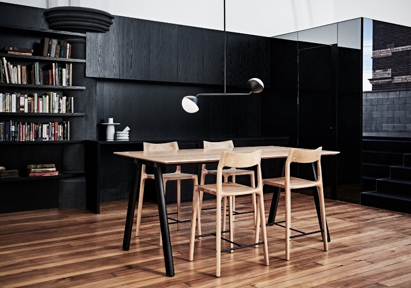 Jolly pendant light, Chameleon table, Molloy stools NAU collection, Jolly pendant light, Chameleon table, Molloy stool
