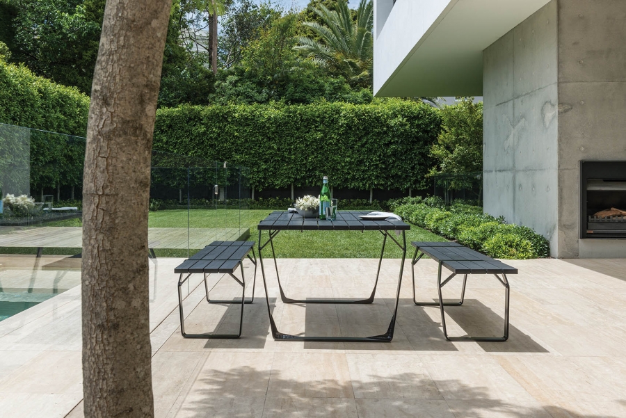 Flint setting Flint Setting designed by Ross Gardam for Tait, Tait Flint outdoor setting