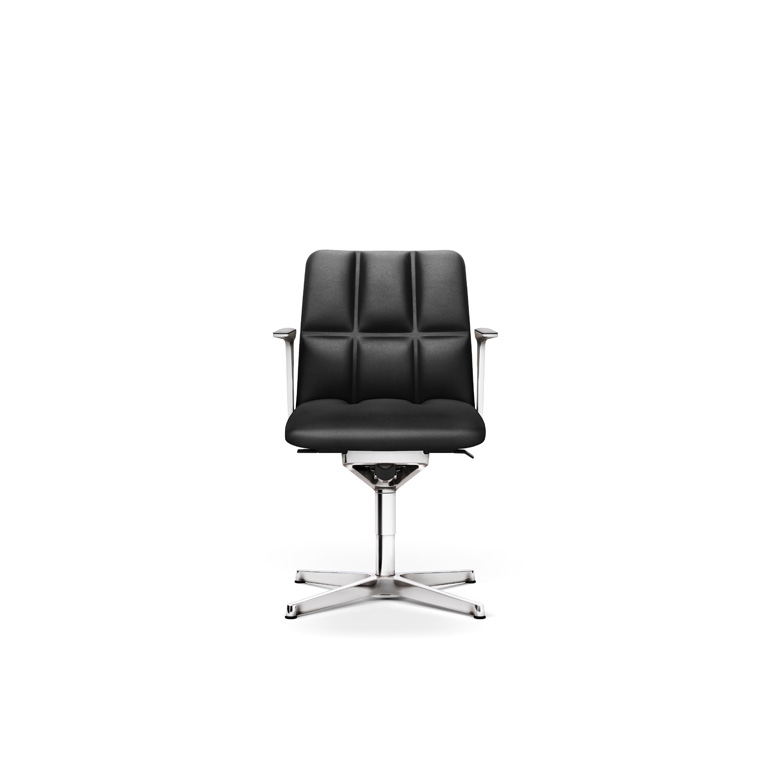 Leadchair Management 2073 swivel chair, low back with two arms, open arm, 4-star base Leadchair Management designed by EOOS for Walter Knoll, Walter Knoll Leadchair management chair