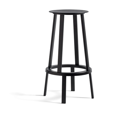 Revolver Bar Stool 750mmH in Black Revolver Bar Stool designed by Leon Ransmeier for HAY, HAY Revolver Bar stool