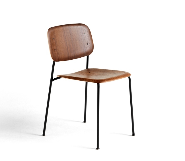 Soft Edge 10 Smoked seat and back on Black base Soft Edge 10 chair designed by ISKOS-BERLIN for HAY, HAY Soft Edge 10 chair