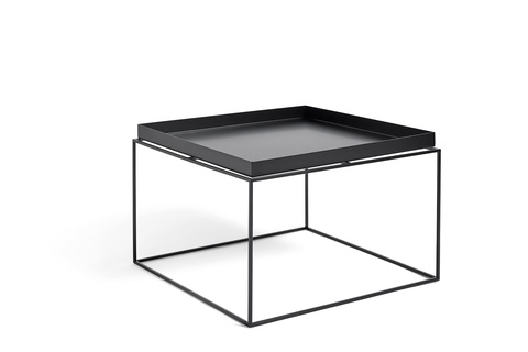 Tray Table 60x60 Black Tray Table designed by HAY, Tray coffee table HAY, Tray side table HAY