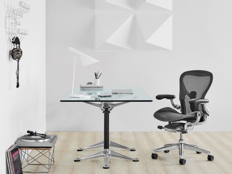 Aeron - polished chassis and base Aeron chair by Herman Miller