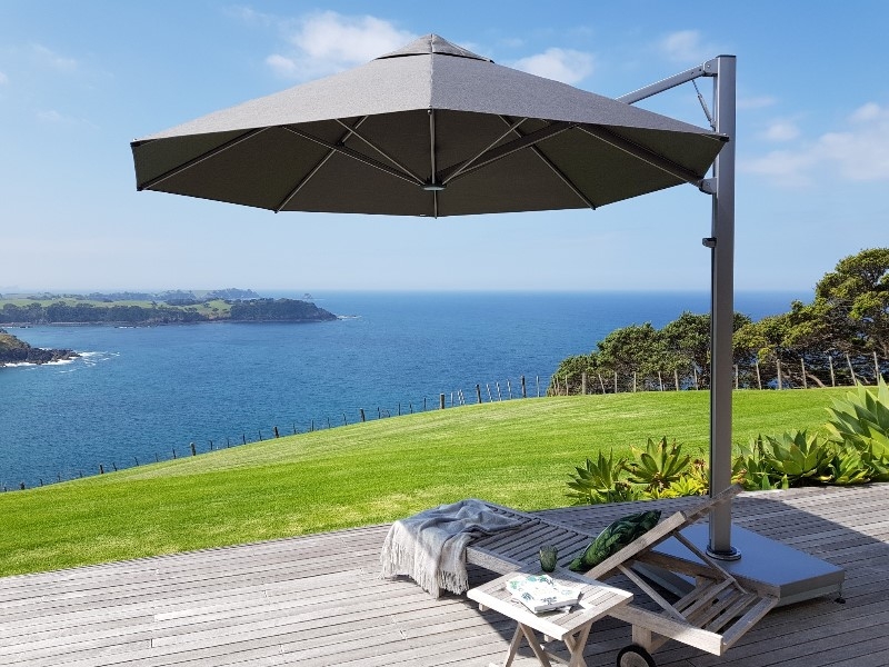 Serenity - Charcoal Tweed Serenity Unbrella by Shadowspec, Shadowspec outdoor unbrella Serenity