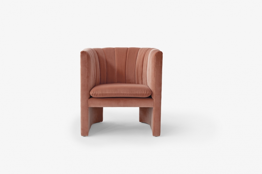 Loafer SC23 chair in Clay Loafer SC23 lounge chair designed by Space Copenhagen for &Tradition, &Tradition Loafer single seater designed by Space Copenhagen, Loafer easy chair SC23